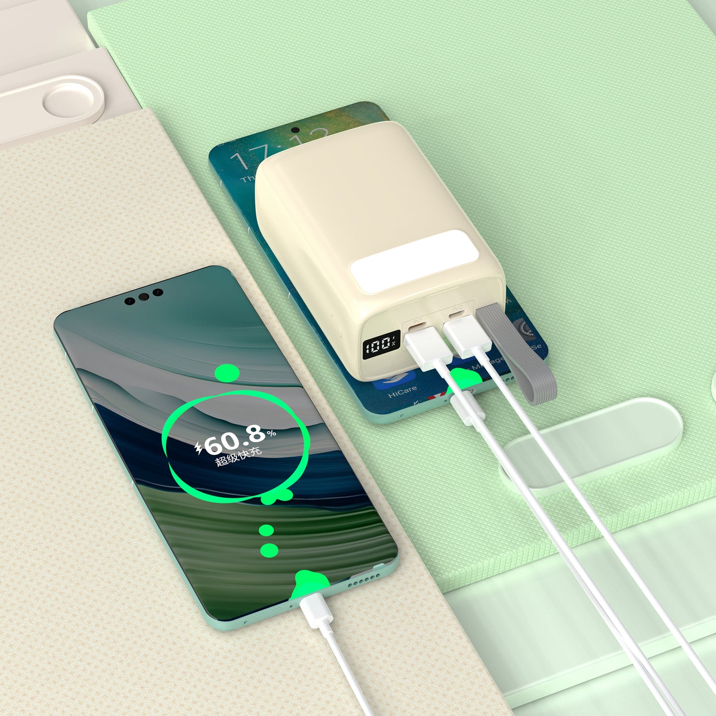 ITC-T2401,30000mAh Power Bank portable size new design