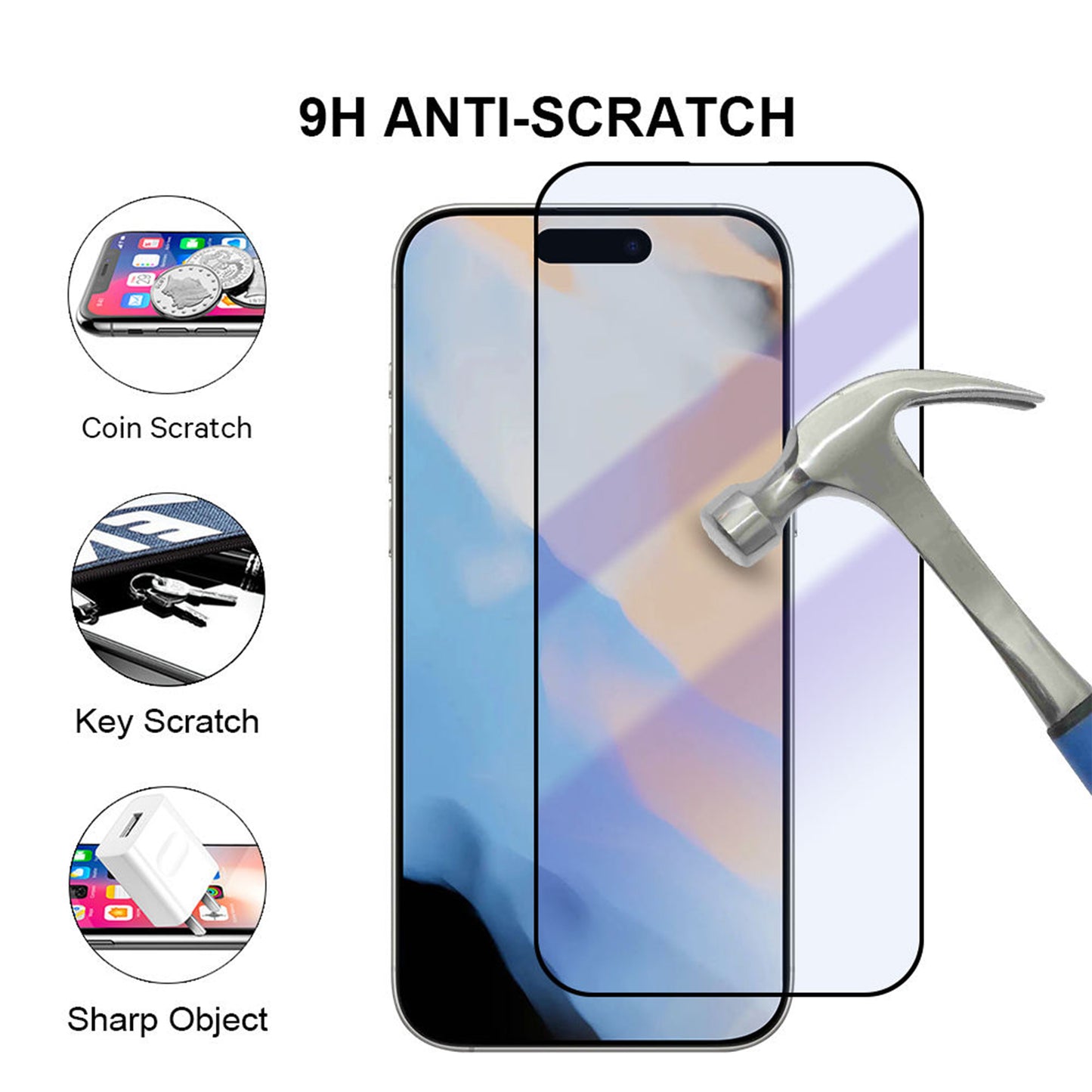 2X Strengthen Electroplating CSG High Alumina Tempered Glass for iPhone 13-17 Series