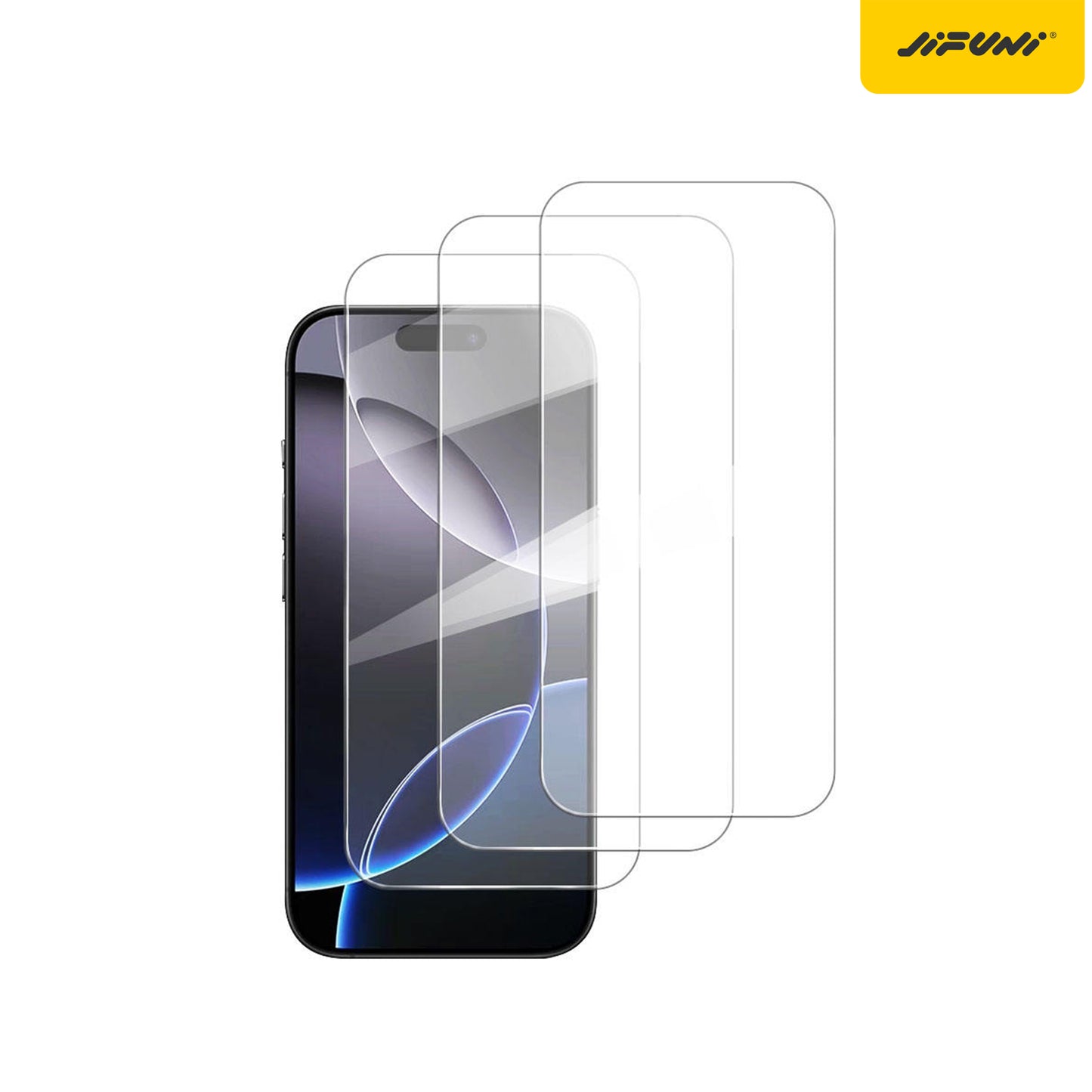 3X Strengthen 0.4mm Large Arc Corning HD Tempered Glass Screen Protector for iPhone 13-17 Series
