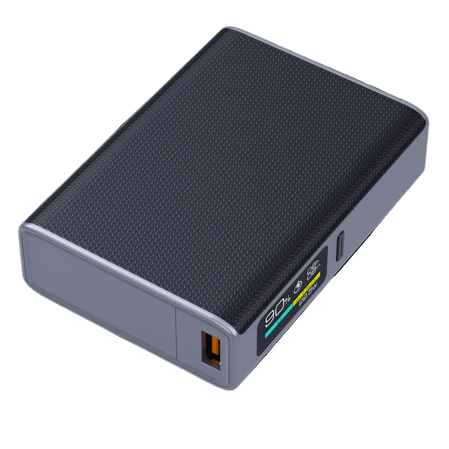 ITC-T2410， 10000mAh Power Bank with Smart Display, Anti-Fingerprint, 22.5W Fast Charge