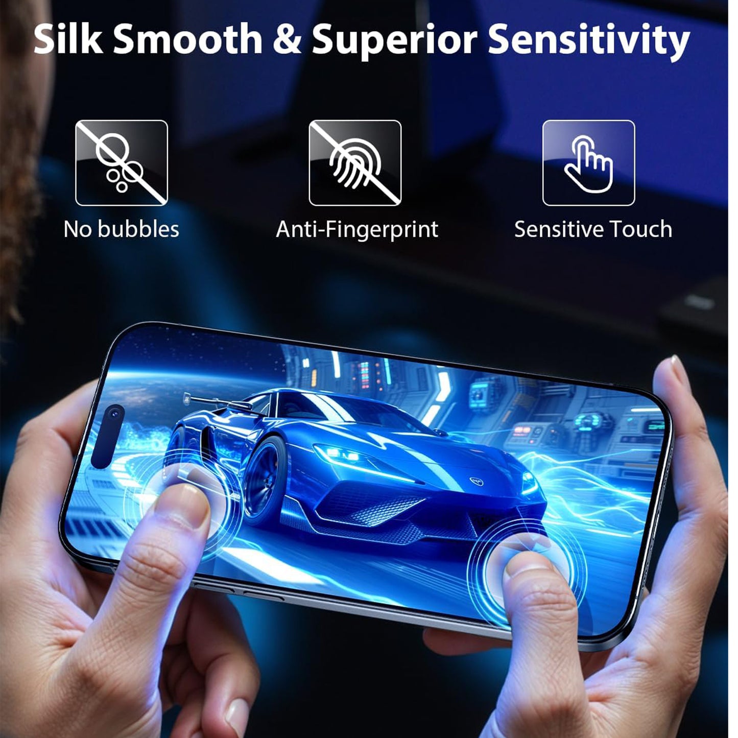 2X Strengthen 95% AR CSG High Alumina Tempered Glass Screen Protector For iPhone 13-17 Series