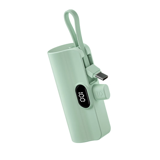 ITC-CP03， 5000mAh Ultra-Compact Plug-in Power Bank, 3 Interfaces, Built-in Cable, Optional Type-C / Lightning