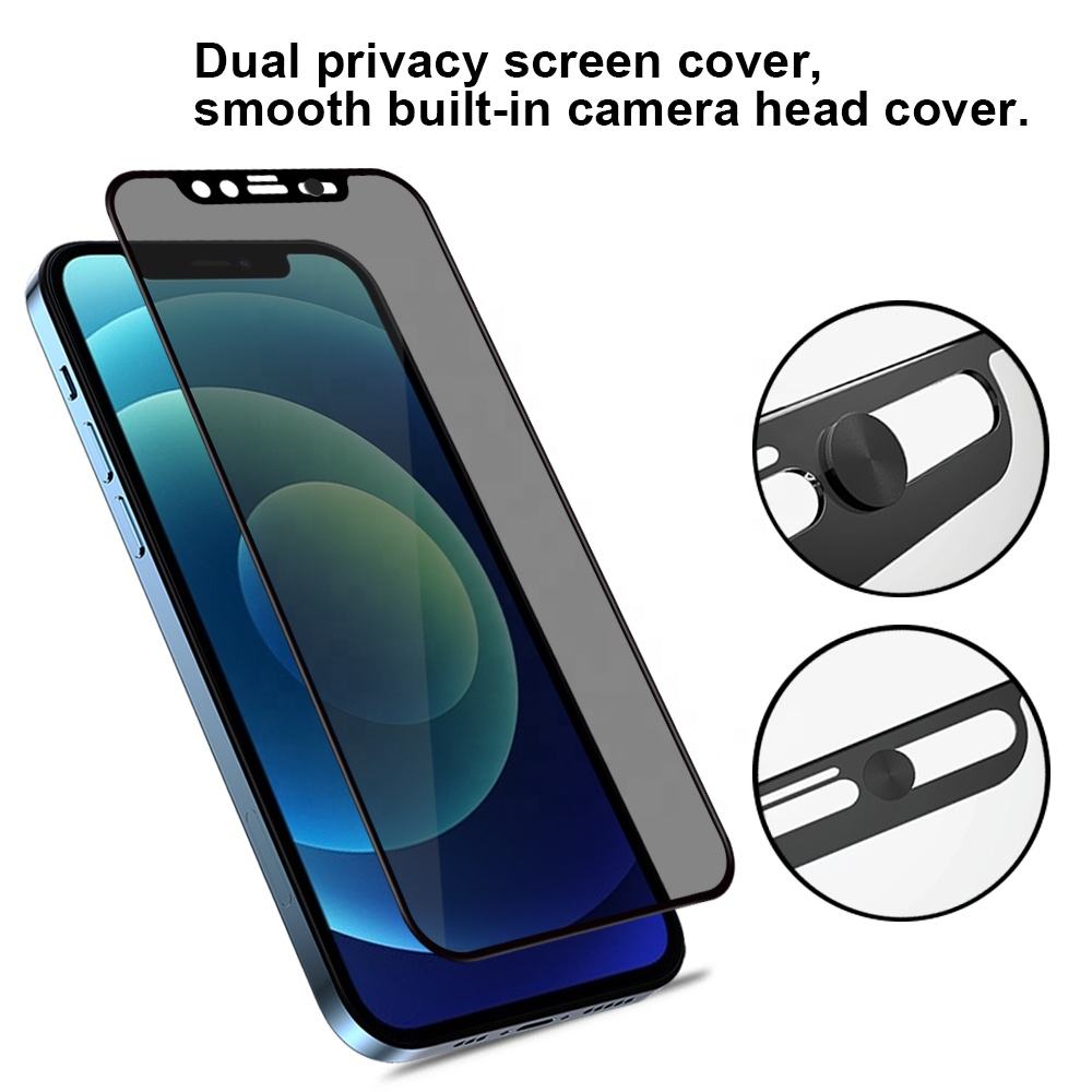 0.4mm Boundless Large Arc 26° Anti-Spy Tempered Glass Screen Protector For iPhone 12-17 Series