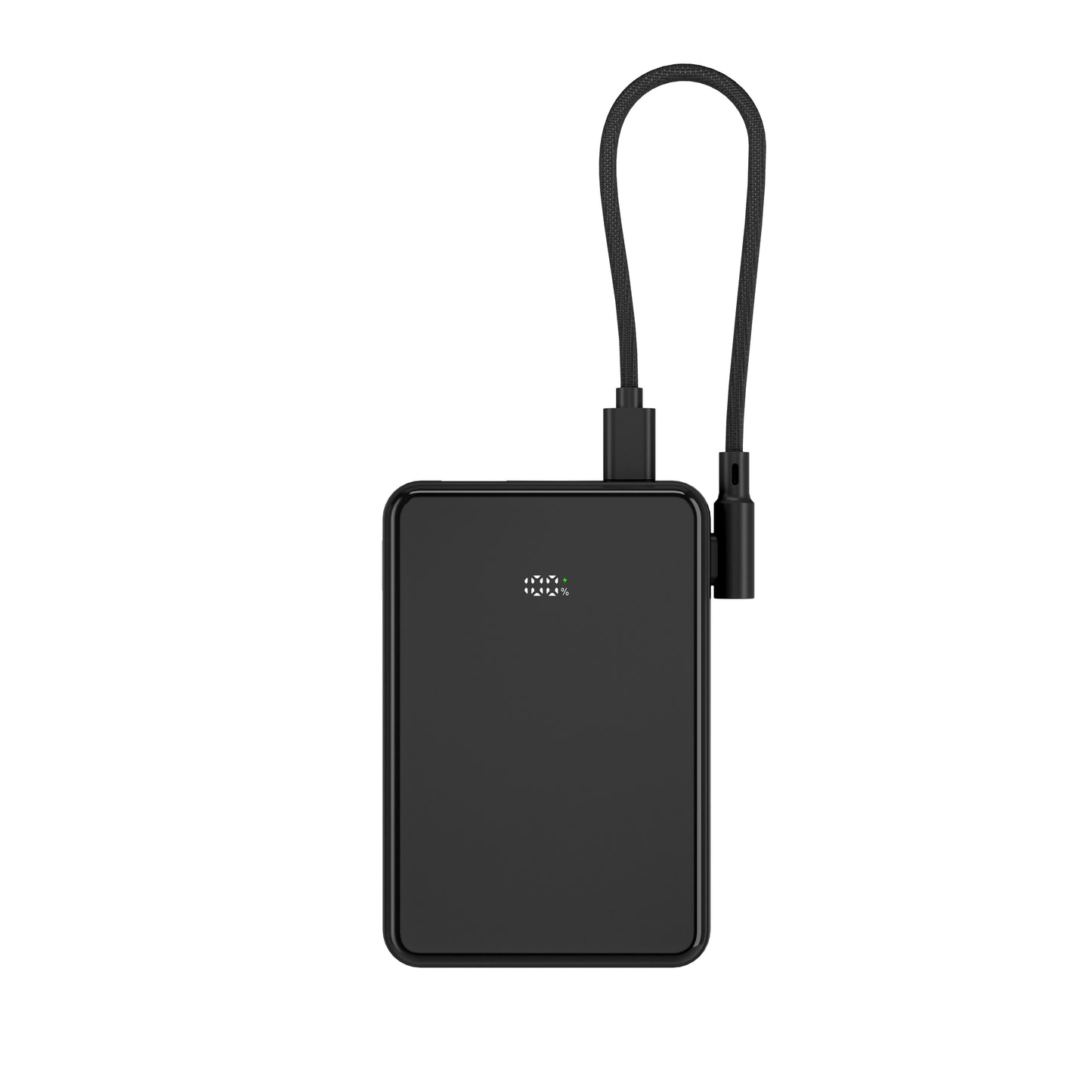ITC-MACC05D，5000mAh Slim Power Bank with LED Display, 22.5W Fast Charge, 15W Wireless &  Detachable Dual Type-C Lanyard