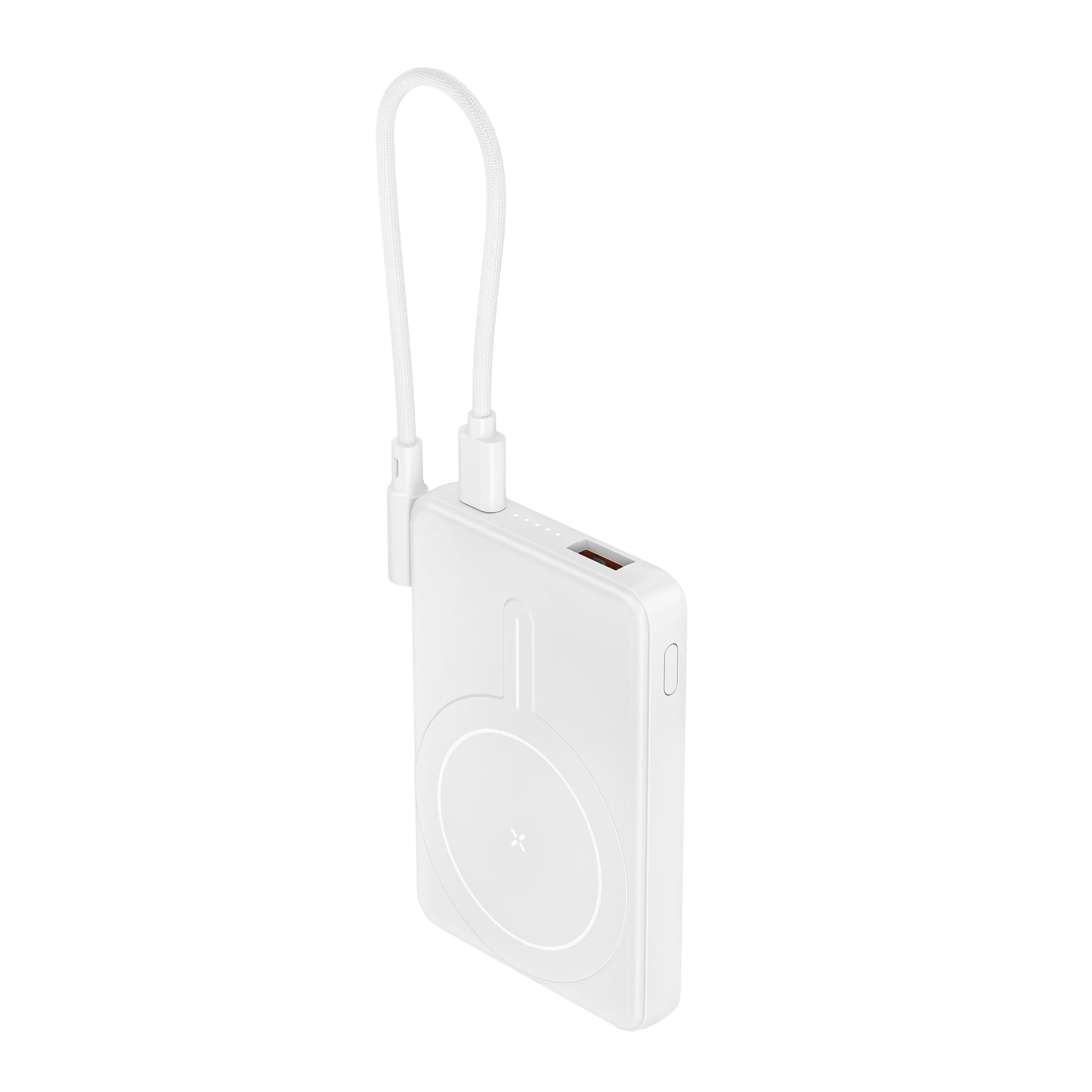 ITC-MACC05L，5000mAh Slim Magnetic Wireless Power Bank, 22.5W Fast Charge, Multi-Port with Detachable Dual Type-C Lanyard