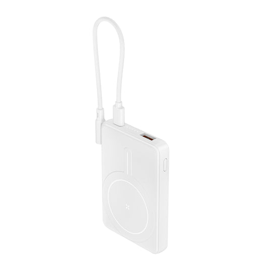 ITC-MACC05L，5000mAh Slim Magnetic Wireless Power Bank, 22.5W Fast Charge, Multi-Port with Detachable Dual Type-C Lanyard