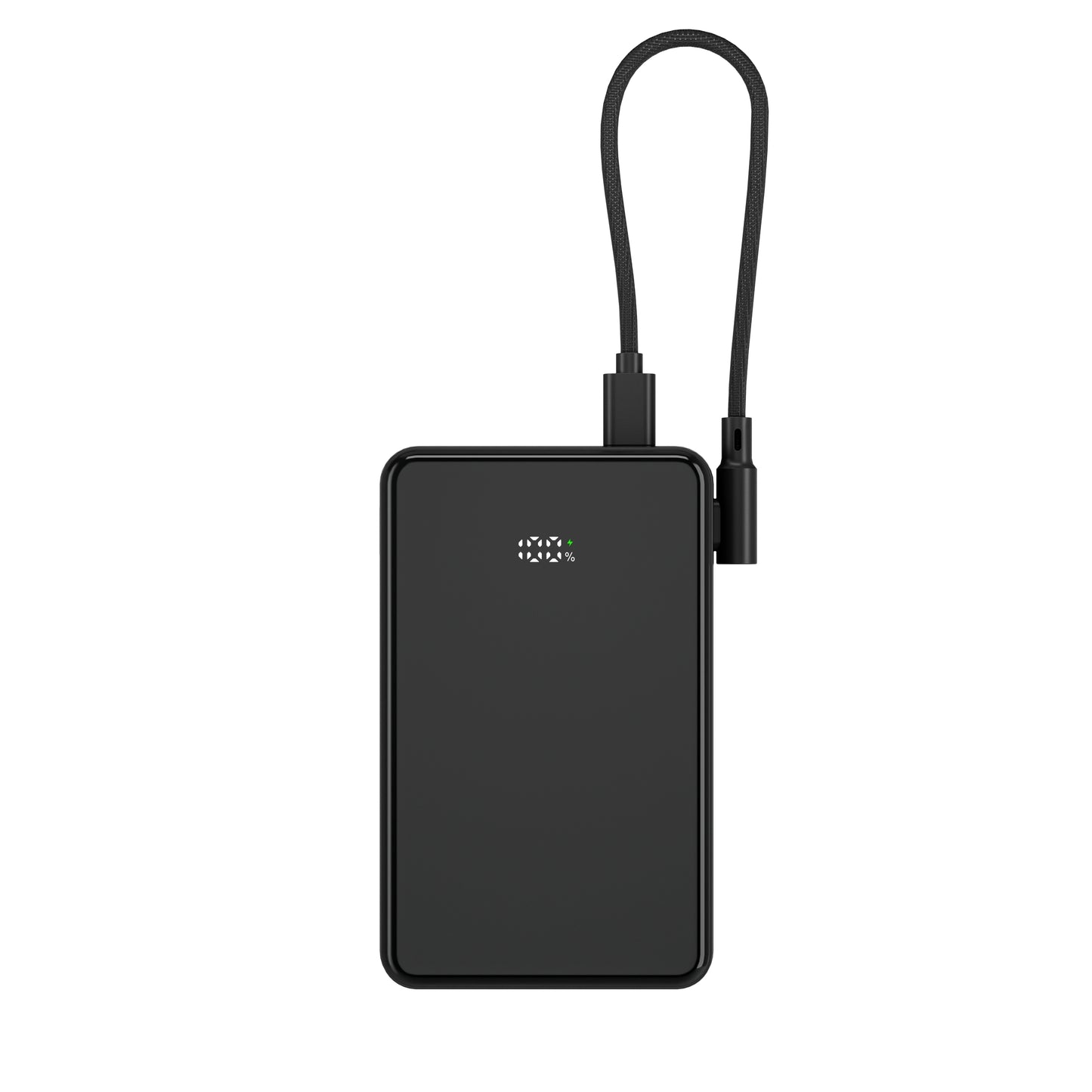 ITC-MACC10D，10000mAh Slim Power Bank with LED Display, 22.5W Fast Charge, 15W Wireless &  Detachable Dual Type-C Lanyard