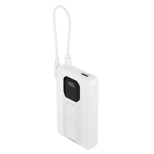 ITC-MACC10LH，10000mAh Power Bank with 15W Wireless Charging, 22.5W Fast Charge, Detachable Cable & Stand