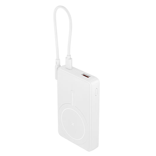 ITC-MACC10L，10000mAh Slim Magnetic Wireless Power Bank, 22.5W Fast Charge, Multi-Port with Detachable Dual Type-C Lanyard