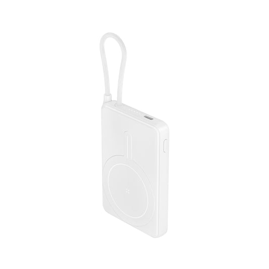 ITC-MCC05L，5000mAh Magnetic Wireless Power Bank, 22.5W Fast Charge with Built-in Cable