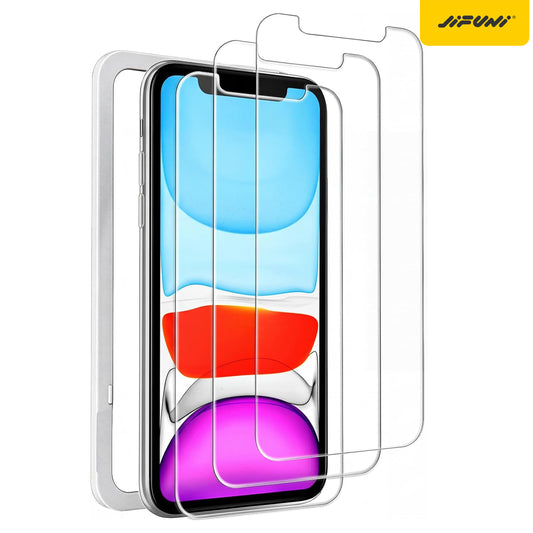 3A Anti-Glare Matte Tempered Glass Screen Protector, 94% High Transmittance for iPhone 13-17 Series