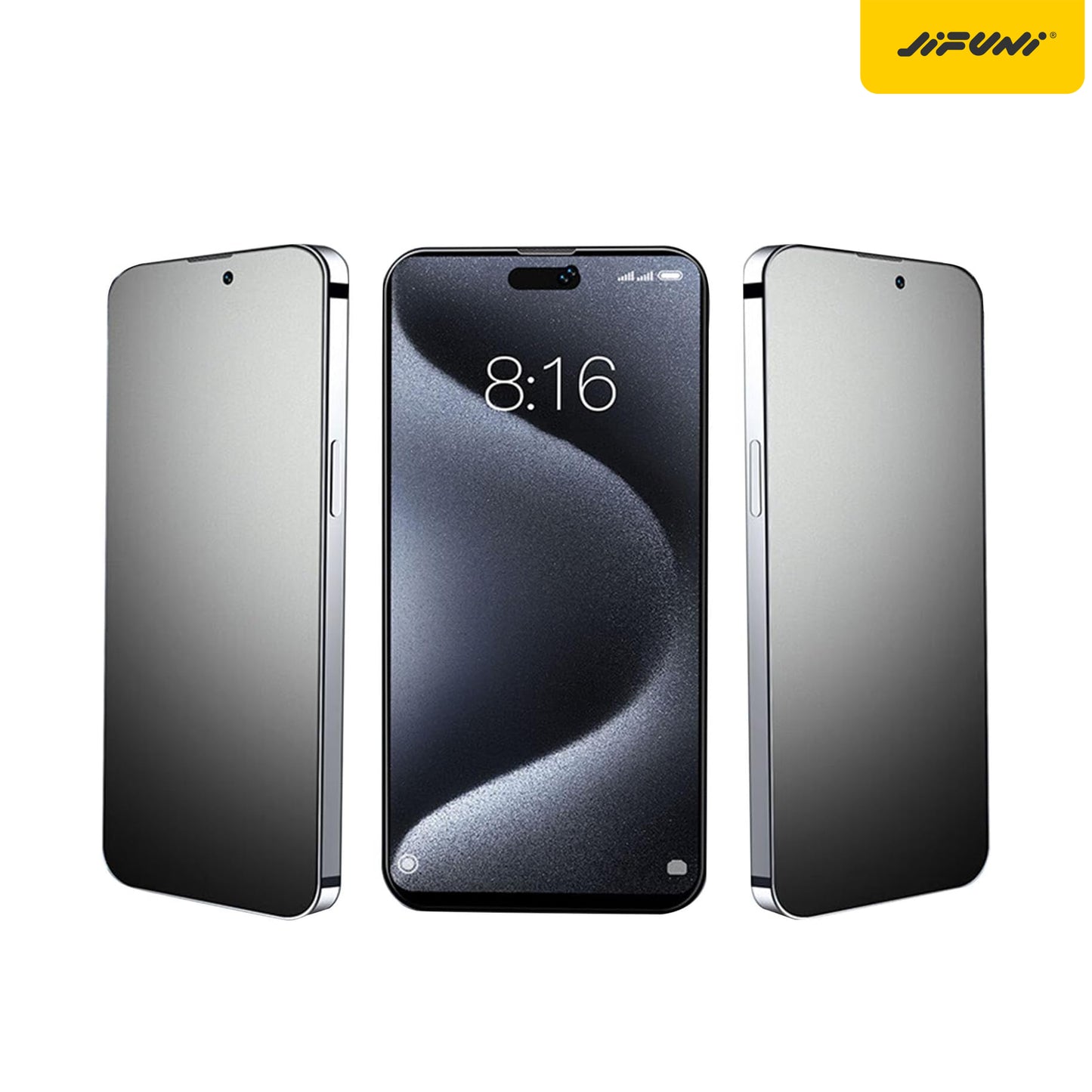 Matte Anti-Glare Non-Flicker 26° Privacy Tempered Glass for iPhone 12-17 Series