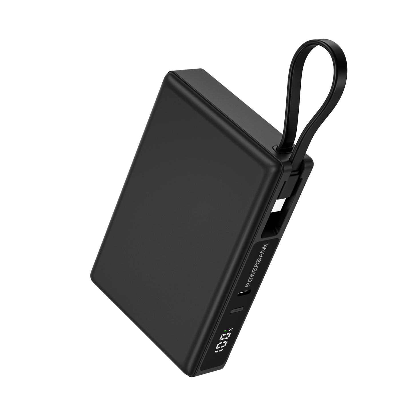 ITC-T2431， 20000mAh 35W Fast Charge Power Bank with Built-in Cable & LED Display